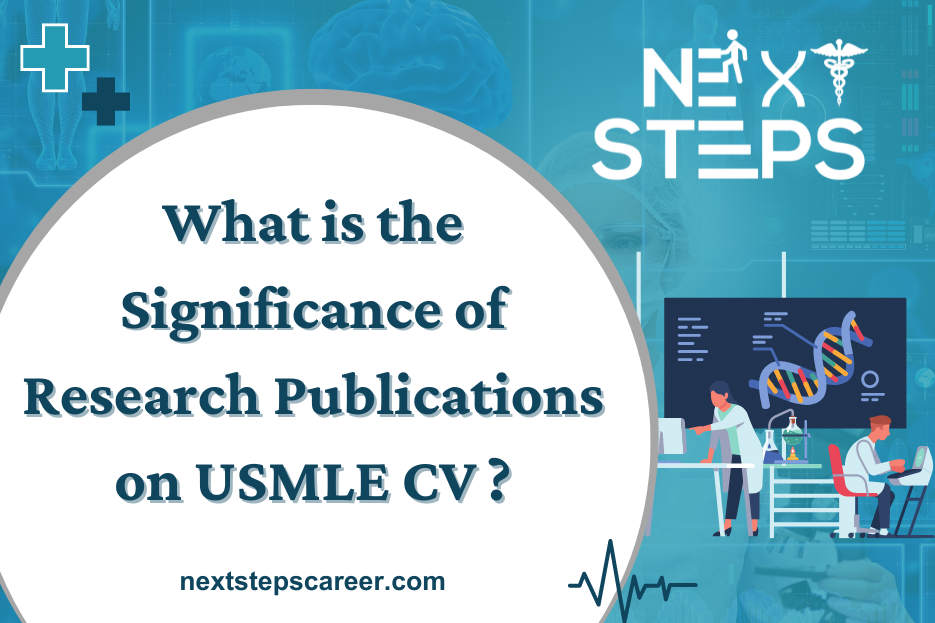 what is the significance of research publications on usmle cv