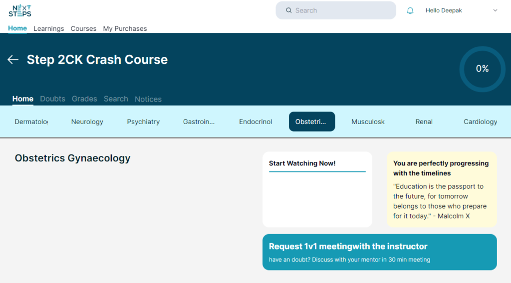 USMLE Step 2 CK Crash Course Mentoring - Next Steps