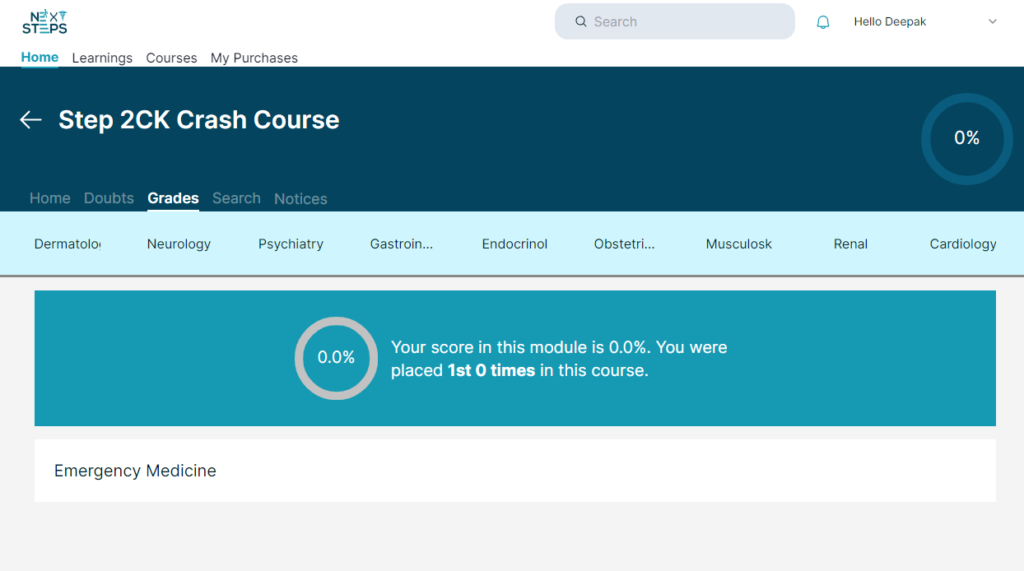 USMLE Step 2 CK Crash Course Test - Next Steps