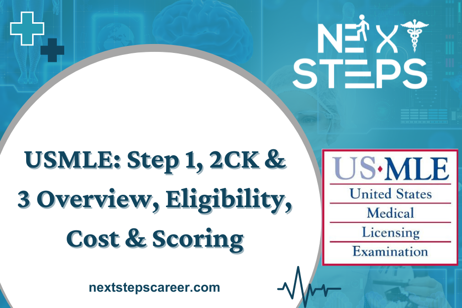 USMLE Step 1, 2CK & 3 Overview, Eligibility, Cost & Scoring - Next Steps